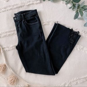 J brand Selena mid rise cropped black jeans